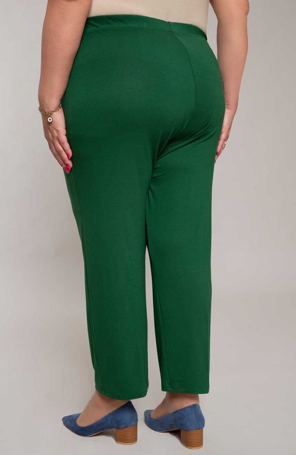Klasické tenké  zelené nohavice