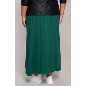 Zelená tepláková sukňa s vreckami