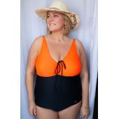 Oranžové jednodielne plavky