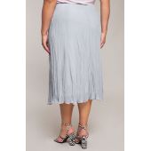 Plisovaná sukňa v sivej farbe