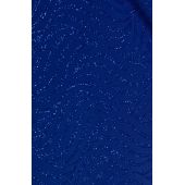 Súprava zafírovo modrá  s trblietavými vlnami