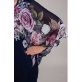 Kvetinové šifónové šaty