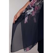 Kvetinové šifónové šaty