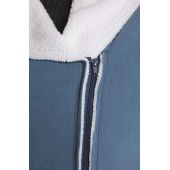 Prechodná modrá bunda z ovčej kože