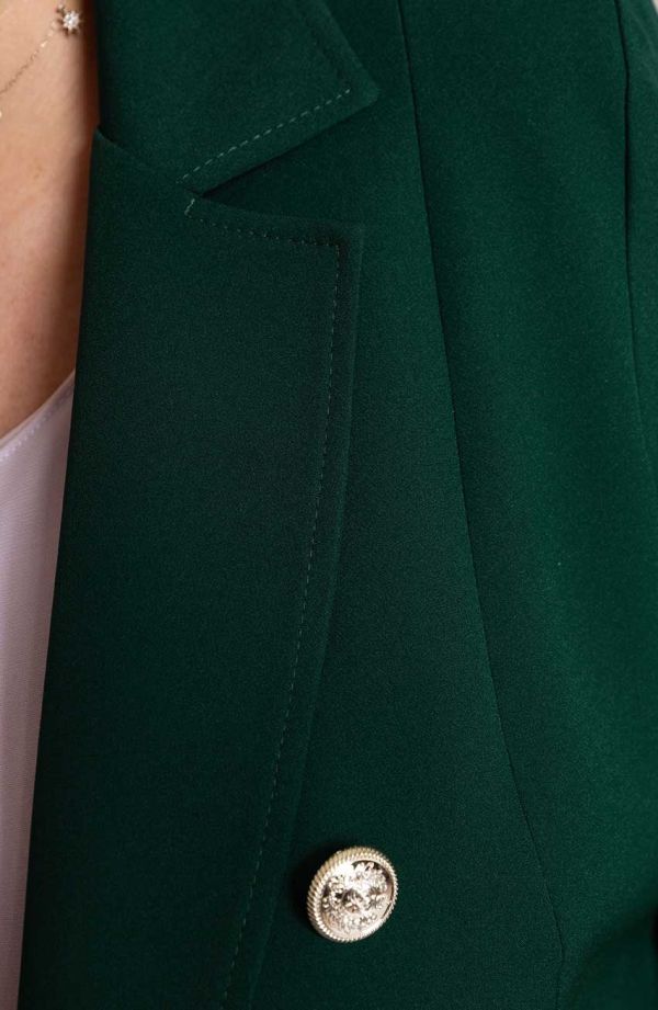 Zelené biznis sako s podšívkou