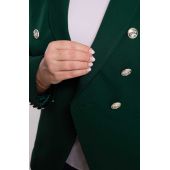 Zelené biznis sako s podšívkou