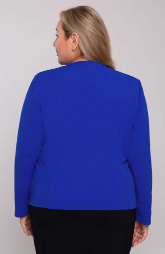 Formálne nevädzovo modré sako s gombíkom