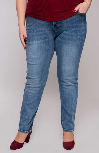 Svetlé džínsy s vreckami