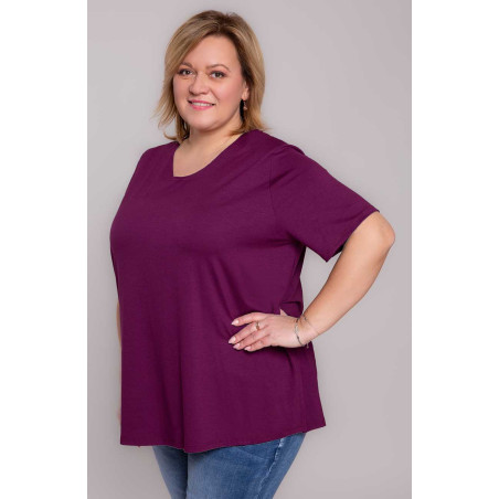 Blueberry dámske ležérne pletené tričko plus size | Módne veľké veľkosti