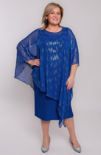 Nevädovo modré šaty so strieborným vzorom