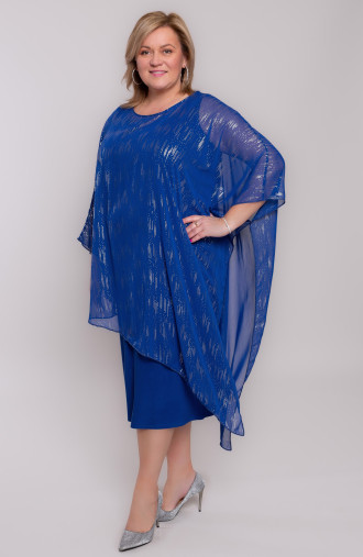 Nevädovo modré šaty so strieborným vzorom
