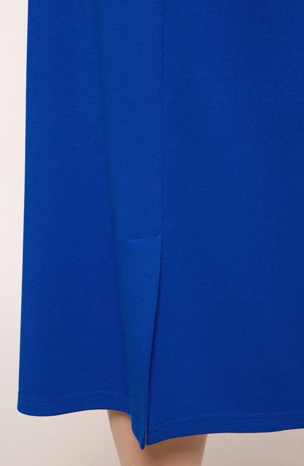 Dlhšia elegantná sukňa v zafírovo modry farbe