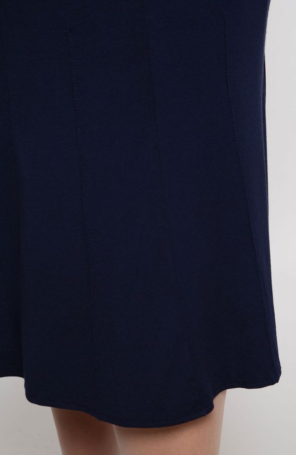 Modrá rozšírená sukňa