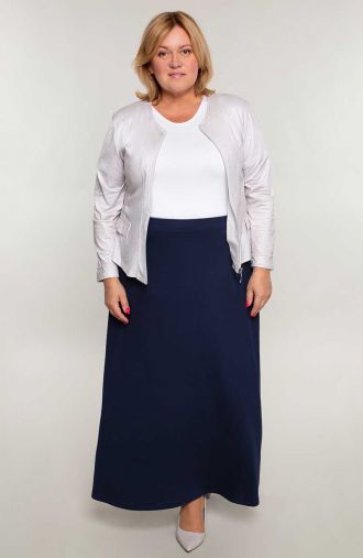 Maxi sukňa v klasickej námorníckej modrej farbe