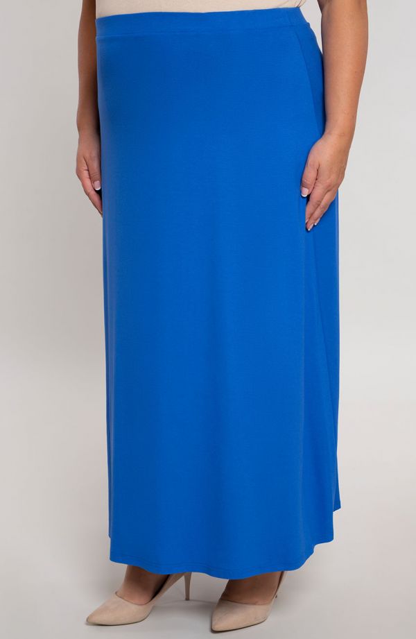 Maxi sukňa zafírovo modry farby