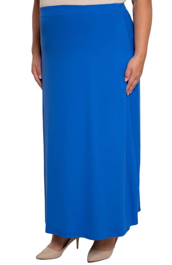Klasická maxi sukňa modrej farby